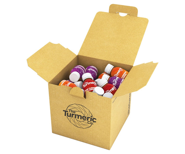 Turmeric Mixed Shot Box Original, Raw Turmeric and Beetroot, Raw Turmeric and Ginger